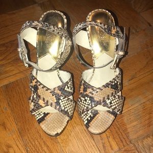 Snakeskin print Michael Kors heels
